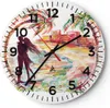 Wanduhr - Rund - Glasuhr - Liebe Palmen Ansicht Sommer - Produktbild-Vorschau 1