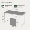 WOLTU Campingtisch Klapptisch höhenverstellbar Aluminium Produktbild-Vorschau 3