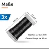 ECENCE Blumendraht 3x in der Farbe Schwarz Bindedraht je Produktbild-Vorschau 4