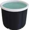 A black inflatable bathtub filled with water. Podgląd zdjęcia produktu