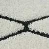Flauschiger Teppich mit abstraktem Flachgewebe Rautendesign Produktbild-Vorschau 2