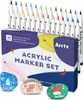 Markery pędzelkowe akrylowe ARRTX, 30szt podstawowe Podgląd zdjęcia produktu 2