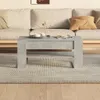 Tavolino in cemento grigio 102x55x45 cm materiale a base di Anteprima dell’immagine prodotto 5
