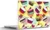 MuchoWow® Laptop Aufkleber Sticker Cover Mädchen - Cupcake Produktbild-Vorschau 1