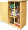 HABAU Gartenschrank mit Flachdach aus Naturholz Produktbild-Vorschau 5