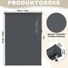 Diagram showing the dimensions and material of a roller blind. Voir les images du produit