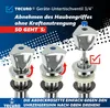 Instructional image showing how to remove a handle from a Tecuro device under-sink valve. Produktbild-Vorschau