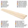 Belle Vous Natürliche Holzstäbchen Rund (20 Stk.) - 91,2 cm Produktbild-Vorschau 4