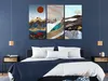Vlies Leinwandbild - Panorama of Thoughts (3 Parts) 60x40 Produktbild-Vorschau 2
