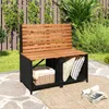 COSTWAY Panchina da giardino 2 in 1, tavolo da picnic e Anteprima dell’immagine prodotto 8