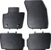 Four black rubber floor mats for a car, arranged in a studio setting against a white background. Produktbild-Vorschau