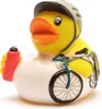 Badeente Radrennfahrer weiß Vinyl 8 cm Produktbild-Vorschau 6