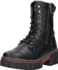A single black boot with laces and a zipper, shown from a three-quarter angle against a white background. Produktbild-Vorschau