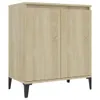 vidaXL Sideboard Sonoma Eiche 60x35x70 cm Holzwerkstoff - Produktbild-Vorschau 3