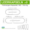 Leerkapseln getrennt - vegan HPMC Gr. 0 leere Kapseln - Produktbild-Vorschau 3