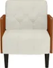 vidaXL Sessel mit Armlehnen Creme 55 cm Samt Produktbild-Vorschau 3