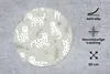 MuchoWow® Mauspad Mousepad Muster - Leopard - Blätter 50x50 Produktbild-Vorschau 2