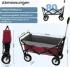 EUGAD Bollerwagen faltbar, für Camping Einkaufen, belastbar Produktbild-Vorschau 3