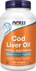 NOW Foods Extra Strength Lebertran 1000mg – 180 Kapseln Produktbild-Vorschau 1