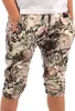 KMISSO Mädchen Capri Hose Olivegrün-Blumen 104/110 Produktbild-Vorschau 1