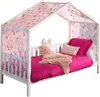 Hausbett Dallas 2 90x200 mit Bettkasten und Voile mit Produktbild-Vorschau 1