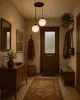 Moderne hanglamp met 2 lampen, zwart, met witte glazen Productafbeelding-voorbeeld 5