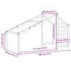 Dach für Kinderbett Weiß 188x82x113 cm Massivholz Kiefer Produktbild-Vorschau 9