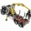 A Lego Technic toy truck designed to transport logs. Produktbild-Vorschau