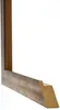 A close-up, angled view of a corner of a picture frame, showing the profile and material. Produktbild-Vorschau