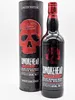 A bottle of Smokehead Sherry Bomb Islay Single Malt Scotch Whisky and its cylindrical packaging are displayed against a white background. Produktbild-Vorschau