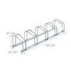 Relaxdays Fahrradständer Boden, für 5 Räder, bis 60 mm Produktbild-Vorschau 4