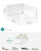 SONGMICS boxy na boty sada 18 úložných boxů organizér na Náhled obrázku produktu 5