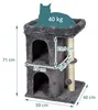 Árbol para gatos Relaxdays, con 2 escondites y juguetes, Vista previa de la imagen del producto 4