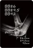 A diagram of a bicycle bottom bracket with dimensions and specifications. Voir les images du produit