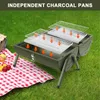 SunJas Holzkohlegrill K-GN22A  Reisegrill Edelstahl Produktbild-Vorschau 7