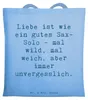 Mr. & Mrs. Panda Jutebeutel Spruch Saxophon Liebe - Sky Produktbild-Vorschau 1
