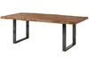 MASSIVMOEBEL24 Baumtisch Sheesham 220x100x77 natur gebeizt Produktbild-Vorschau 3
