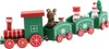 A wooden Christmas train decoration with various figures. Náhled obrázku produktu