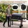Barbecue au charbon de bois COSTWAY avec couvercle, chariot Voir les images du produit 8