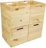 4 Stück Weinkiste Natur passend für Ikea Kallax und Produktbild-Vorschau 1