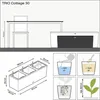 Samozavlažovací truhlík Lechuza Trio Cottage 100 x 32,5 x Náhled obrázku produktu 7