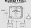 Diagram showing the installation of a dual battery isolator kit. Produktbild-Vorschau