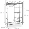Relaxdays Metall Garderobe COUNTRY 172 x 105 x 45 cm HxBxT, Produktbild-Vorschau 6