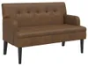 vidaXL Sitzbank mit Rückenlehne Braun 112x65,5x75 cm Produktbild-Vorschau 1
