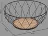 Metallkorb 28cm "raute" schwarz - 5 five simply smart Produktbild-Vorschau 6