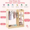 COSTWAY 93,5x38x100 cm armadio per bambini con specchio, Anteprima dell’immagine prodotto 7