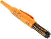 An orange marker pen with black ink cartridge is shown against a white background. Produktbild-Vorschau