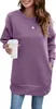 ASKSA Damen Rundhals Pullover Langarmshirt Oversize Produktbild-Vorschau 1