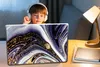 MuchoWow® Laptop Aufkleber Sticker Cover Marmor - Lila - Produktbild-Vorschau 3