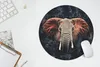 MuchoWow® Mauspad Mousepad Elefant - Rot - Tiere 40x40 cm - Produktbild-Vorschau 5